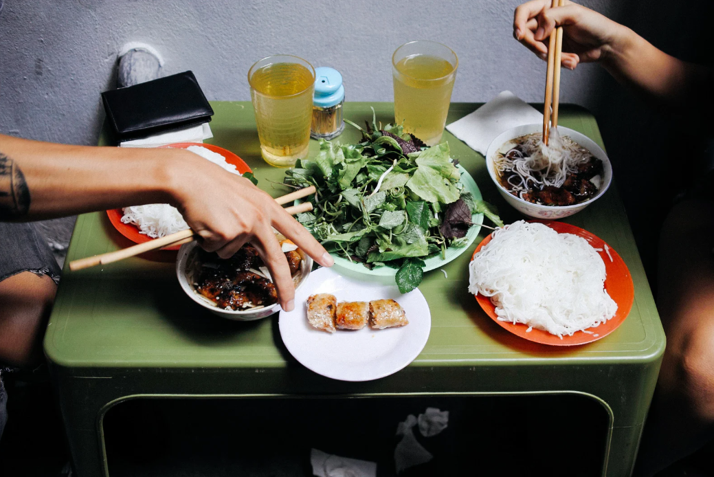 Ban Cha Hanoi - Grilled Pork with Noodle Hanoi 